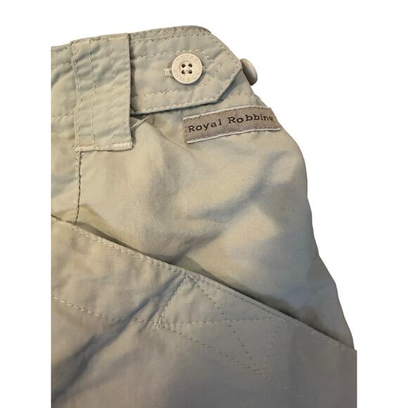 Royal Robbins Women’s Khaki Outdoor Shorts Size 12 Gorpcore Hiking Camping - Picture 4 of 10